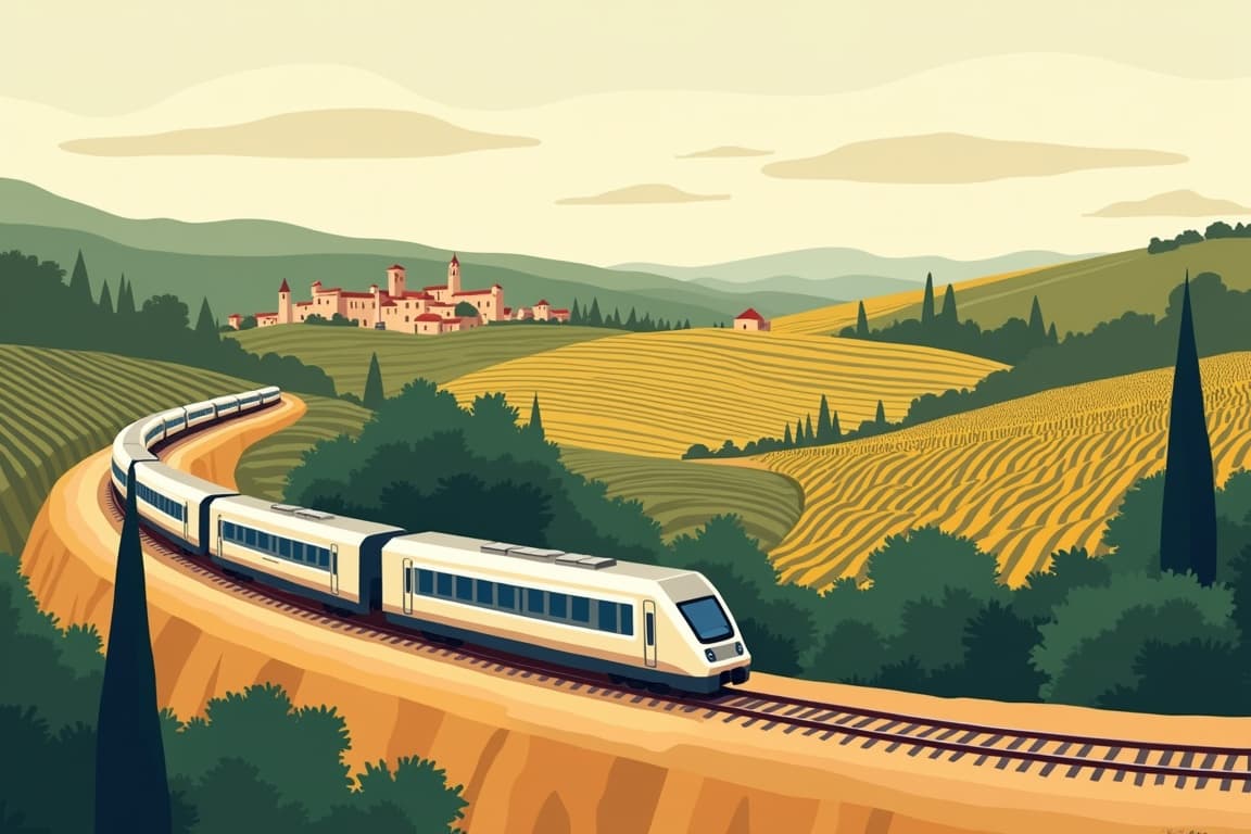 Illustration of Paris, Burgundy & the South of France