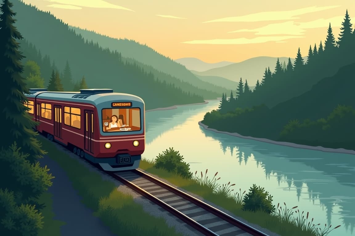 Illustration of Paris - Prague (Venice Simplon-Orient-Express)
