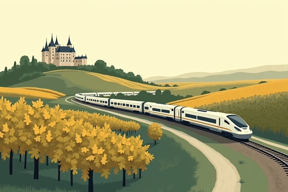 Illustration of Paris, Versailles, Normandy & the Loire Valley