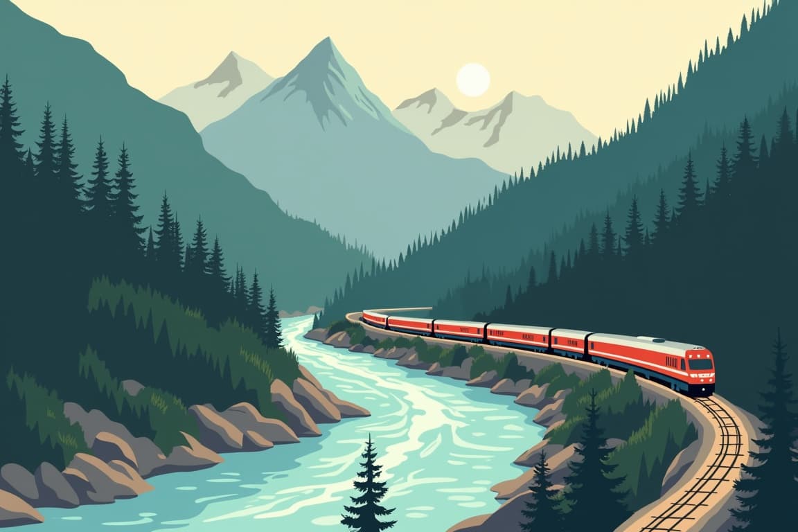 Illustration of Passage to the Peaks Excursion Banff
