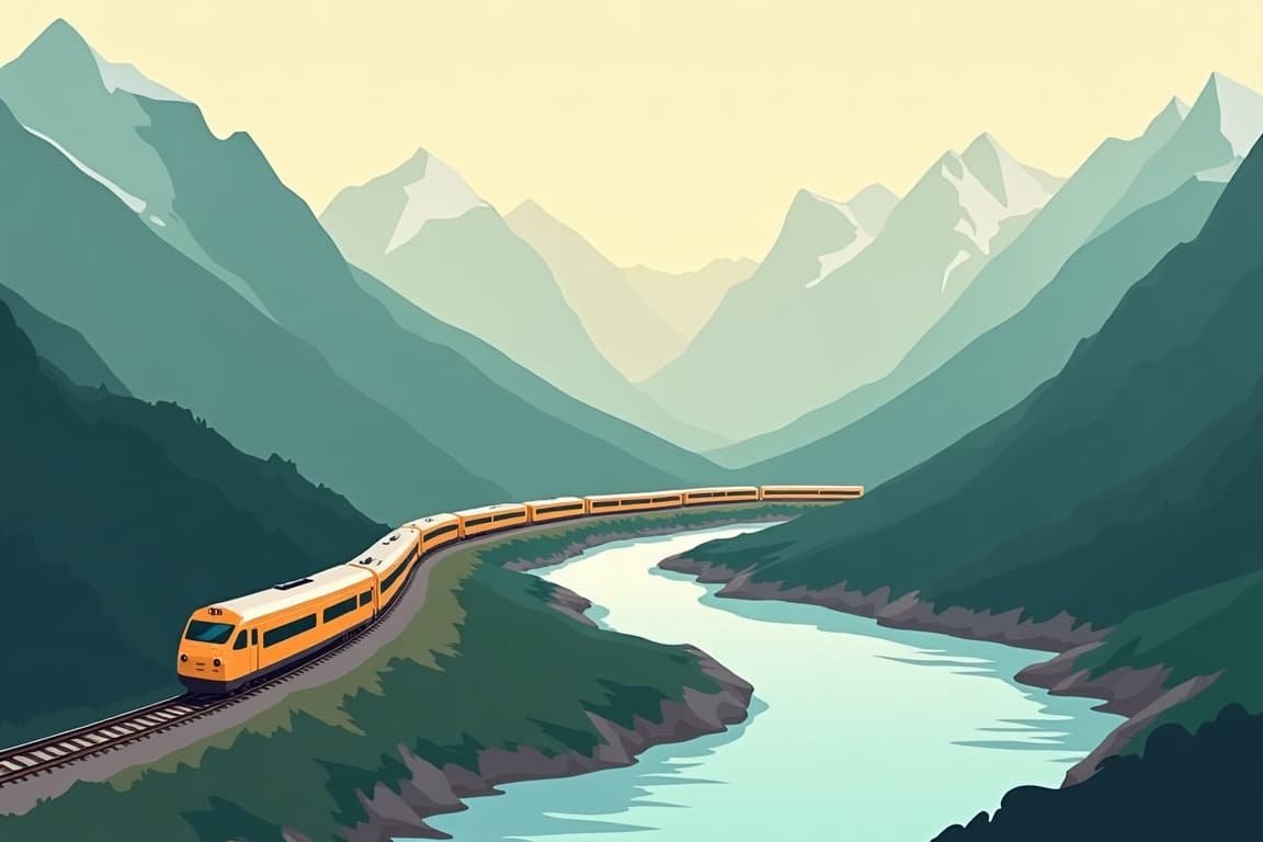 Illustration of Passage to the Peaks Excursion Lake Louise