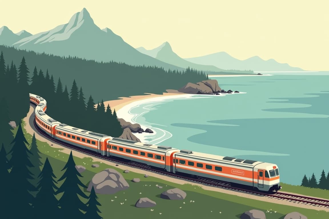 Illustration of Portland and Acadia National Park Getaway