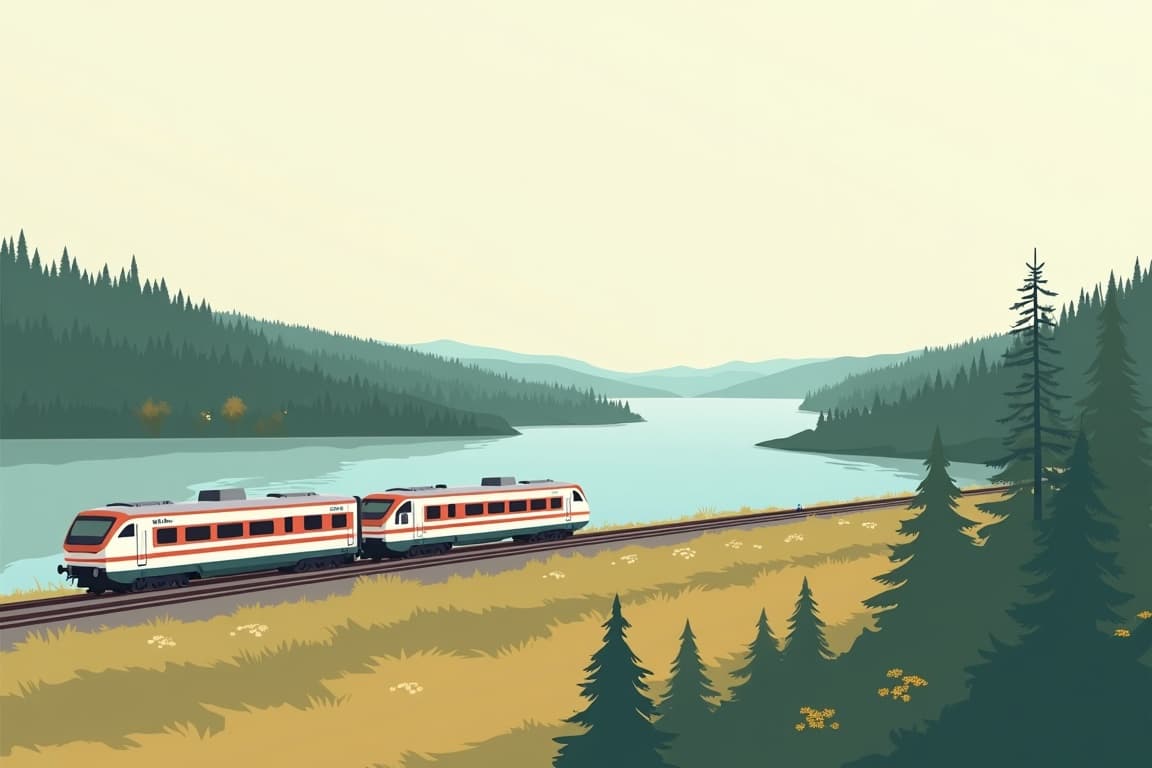 Illustration of Quebec City, Nova Scotia, & Prince Edward Island