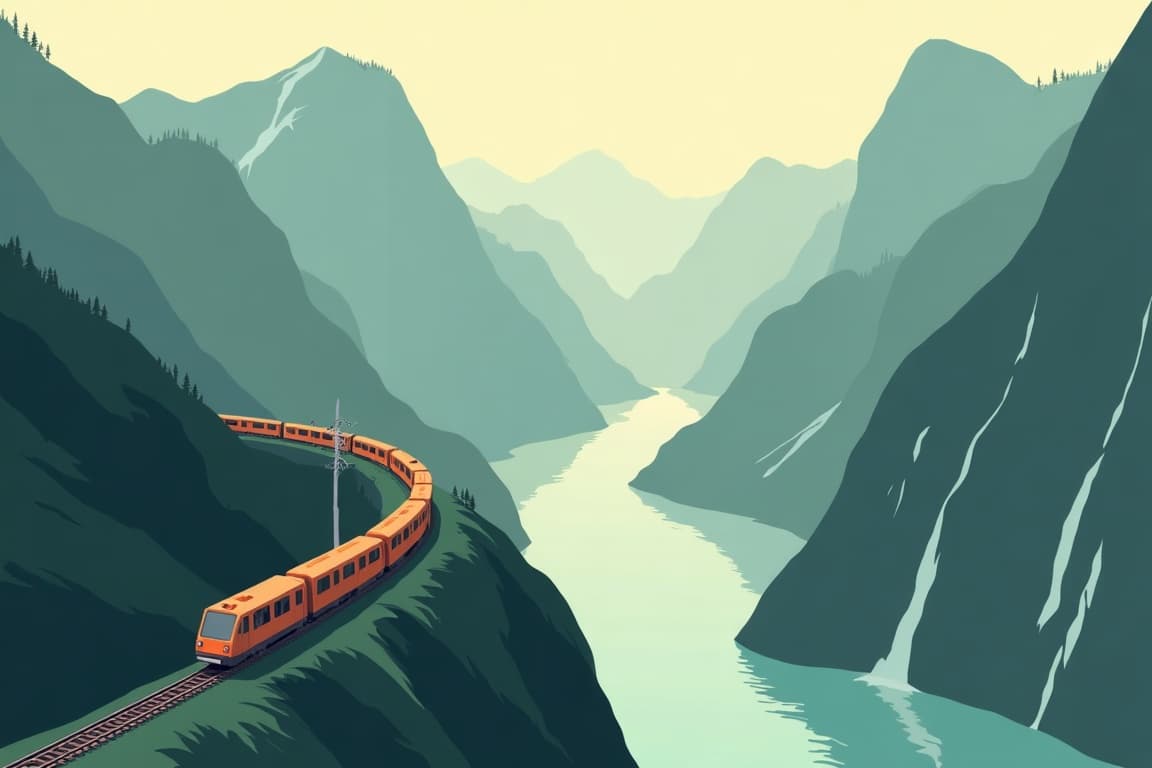 Illustration of Railbookers Signature - Norwegian Fjord Adventure