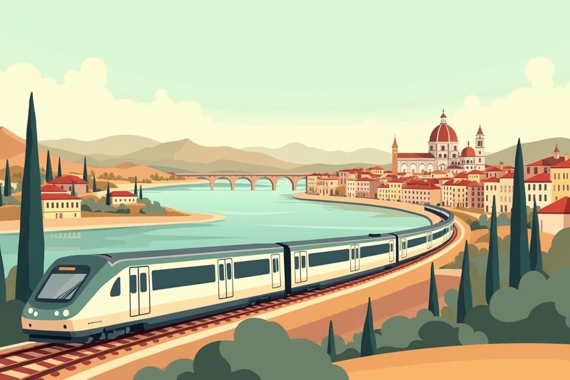 Illustration of Railbookers Signature - Venice, Florence, and Rome