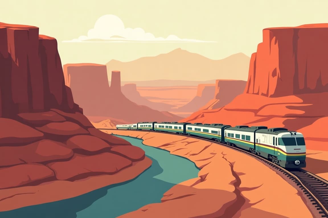 Illustration of Red Rocks Classic Plus: Denver to Salt Lake City (Westbound)