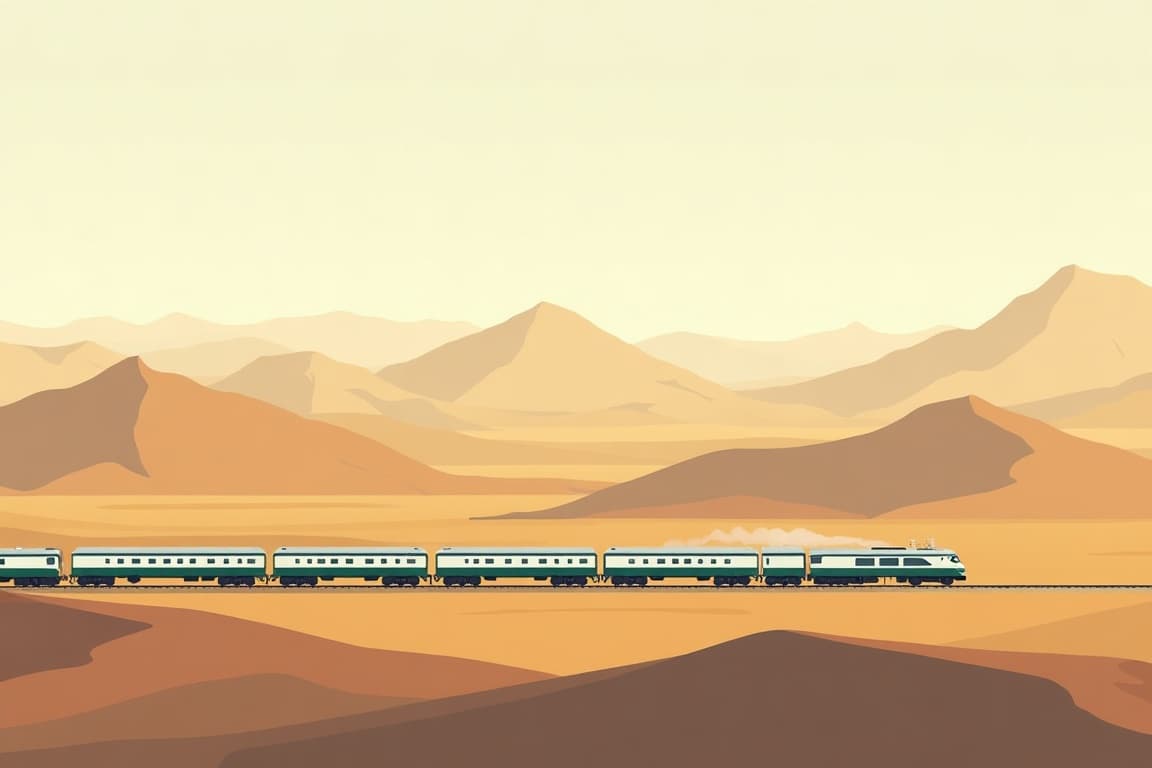 Illustration of Republics of the Silk Road by Private Train - Almaty to Samarkand