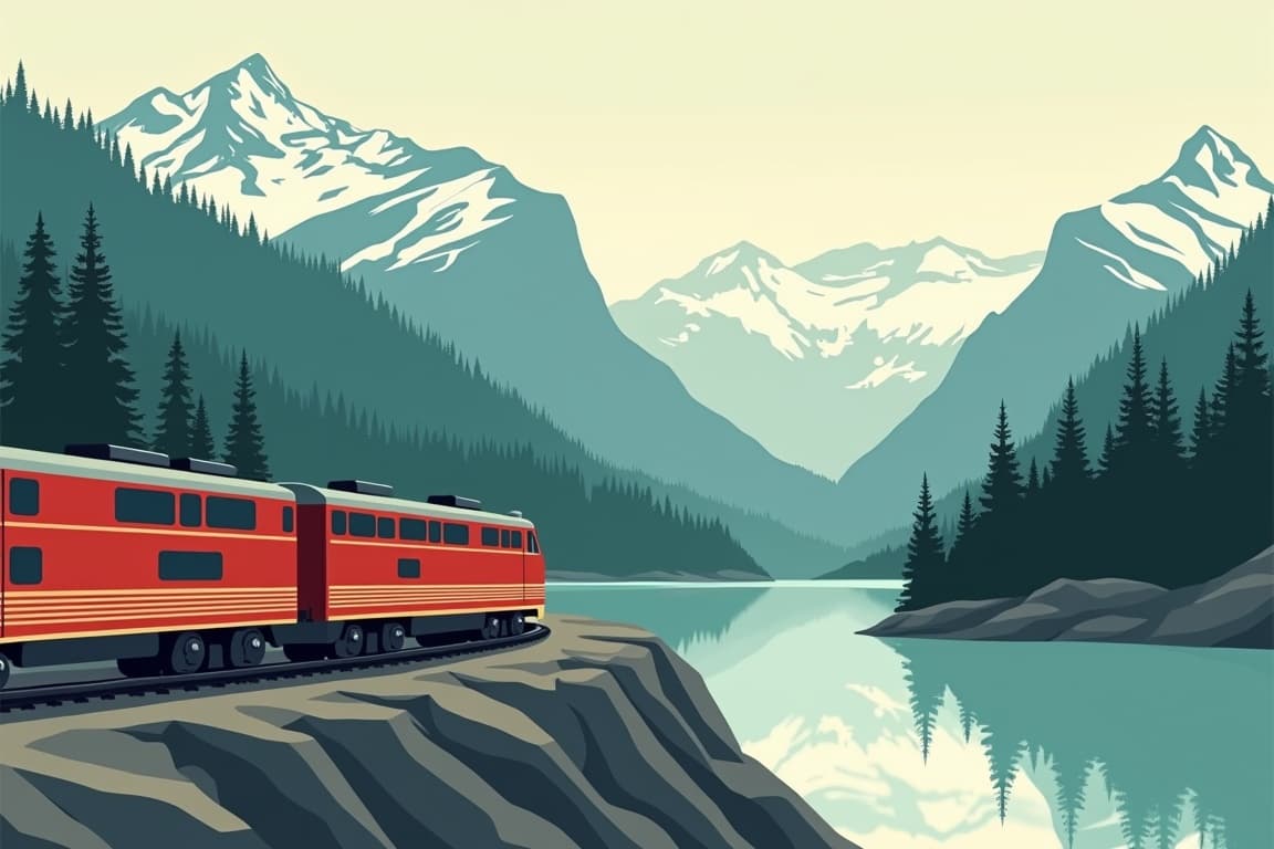 Illustration of Rocky Mountaineer: Grand Tour of the Rockies