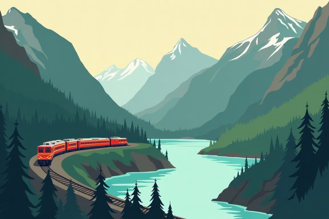Illustration of Rocky Mountaineer: Jasper & Banff Loop
