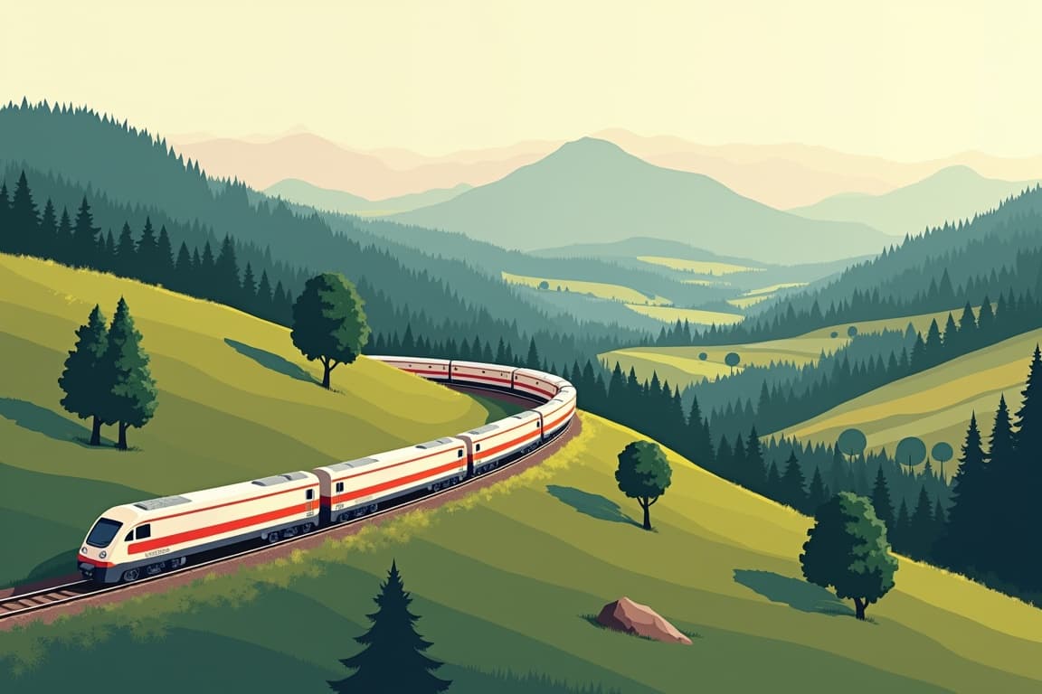 Illustration of Romania’s Danube Delta & the Carpathians – a Wildlife Paradise