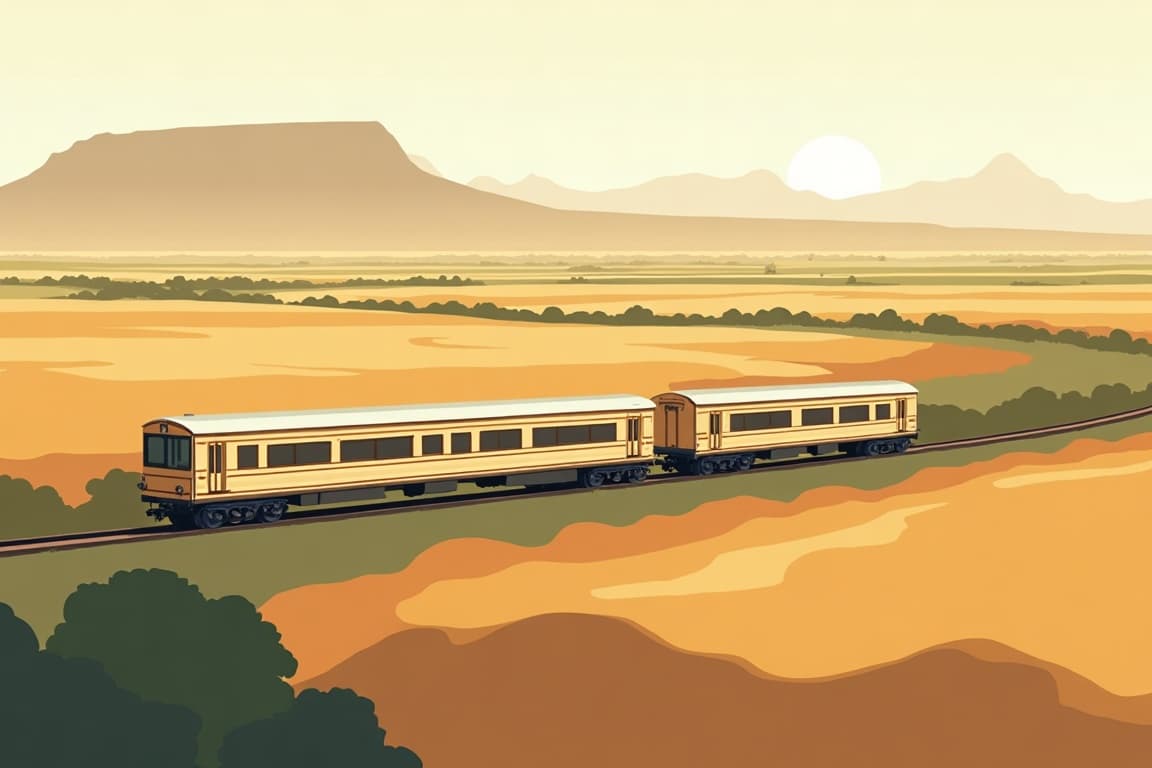 Illustration of Rovos Rail – Cape Town – Pretoria – Victoria Falls