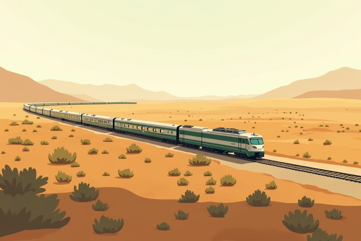 Illustration of Rovos Rail Cape Town to Pretoria