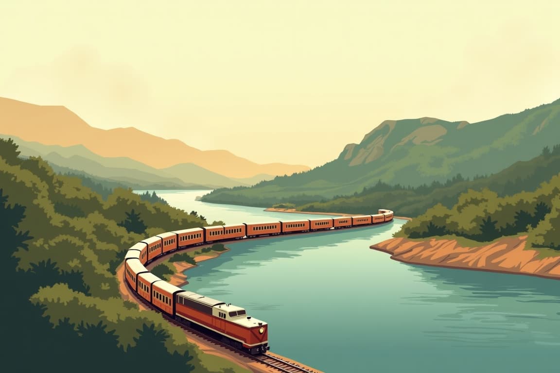 Illustration of Rovos Rail to Victoria Falls