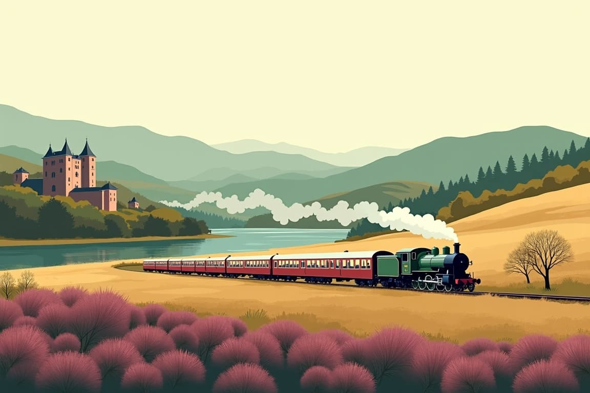 Illustration of Royal Deeside and Glamis Castle