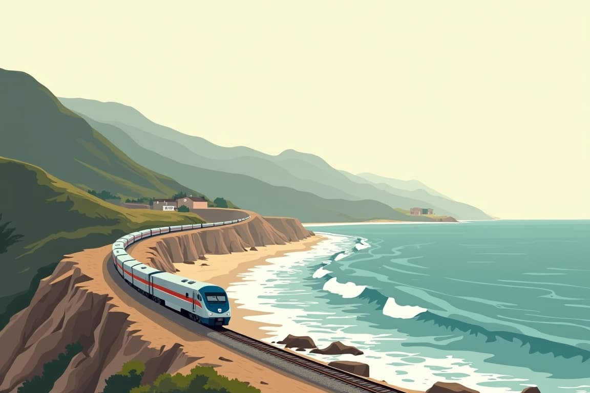 Illustration of San Francisco to San Diego - Californias Golden Coast