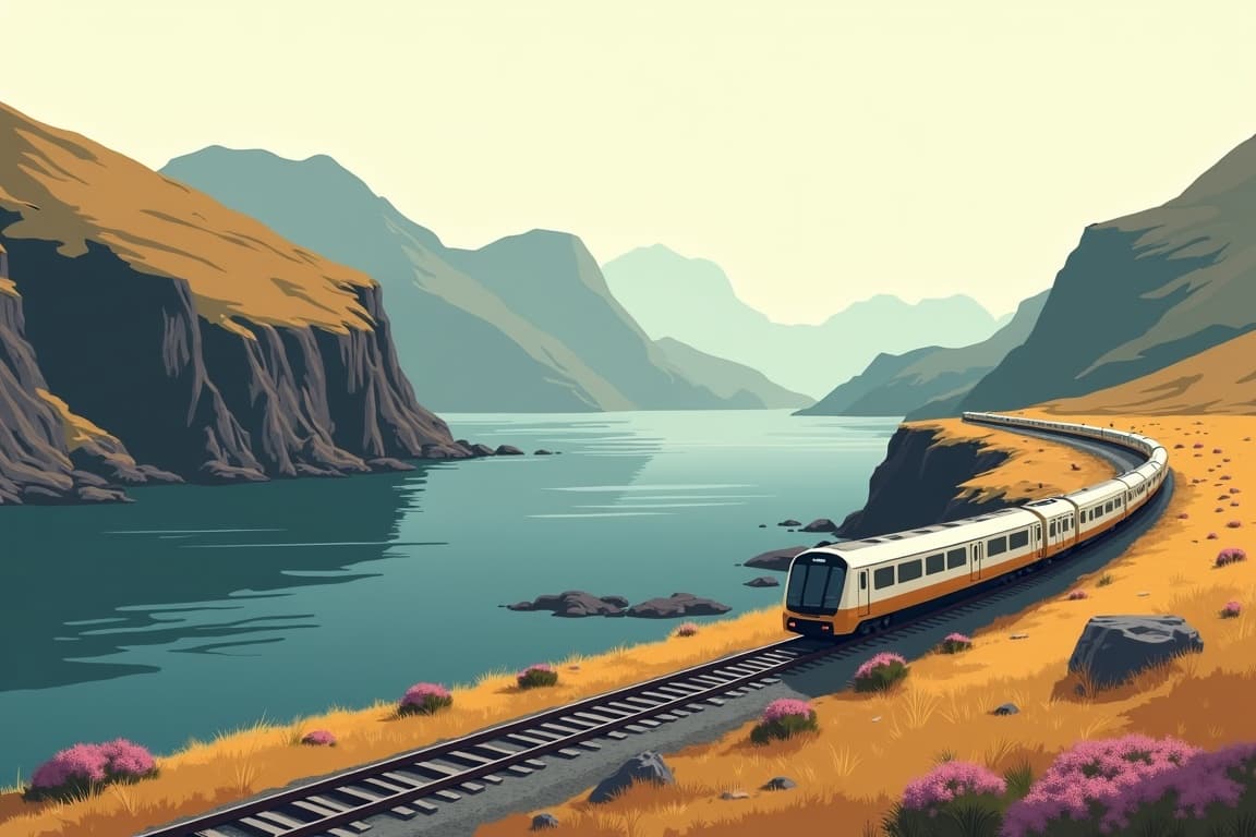 Illustration of Slowly Through the North Highlands by Train