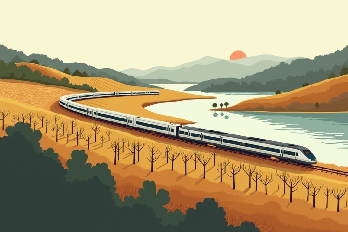 Illustration of Southern Wine & Wildlife: The Great Southern Train