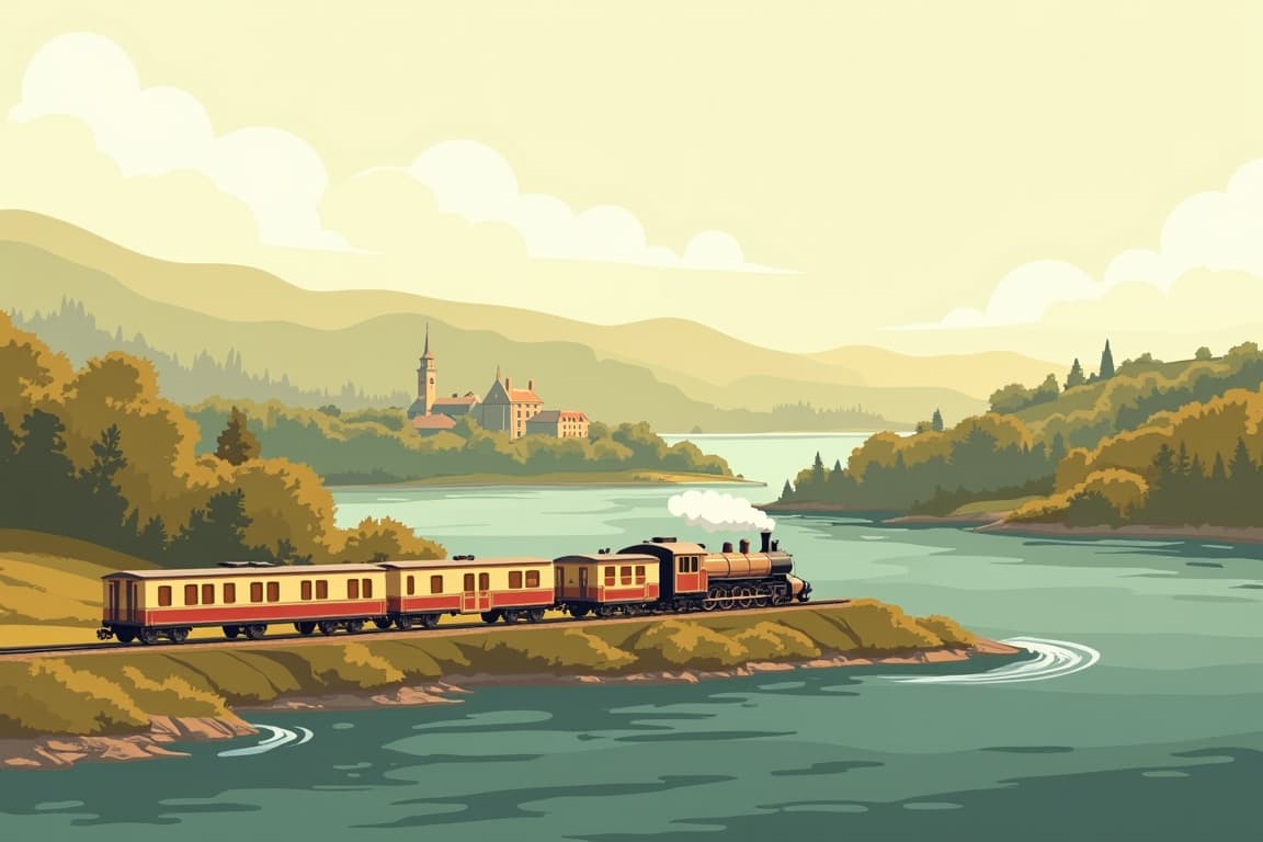 Illustration of Steam in Denmark and Northern Germany