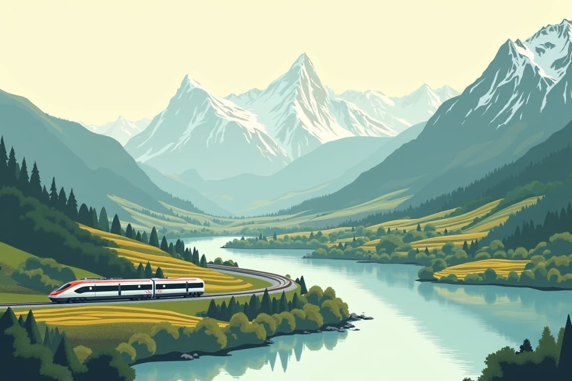 Illustration of Swiss Panorama Express - Excellence Class