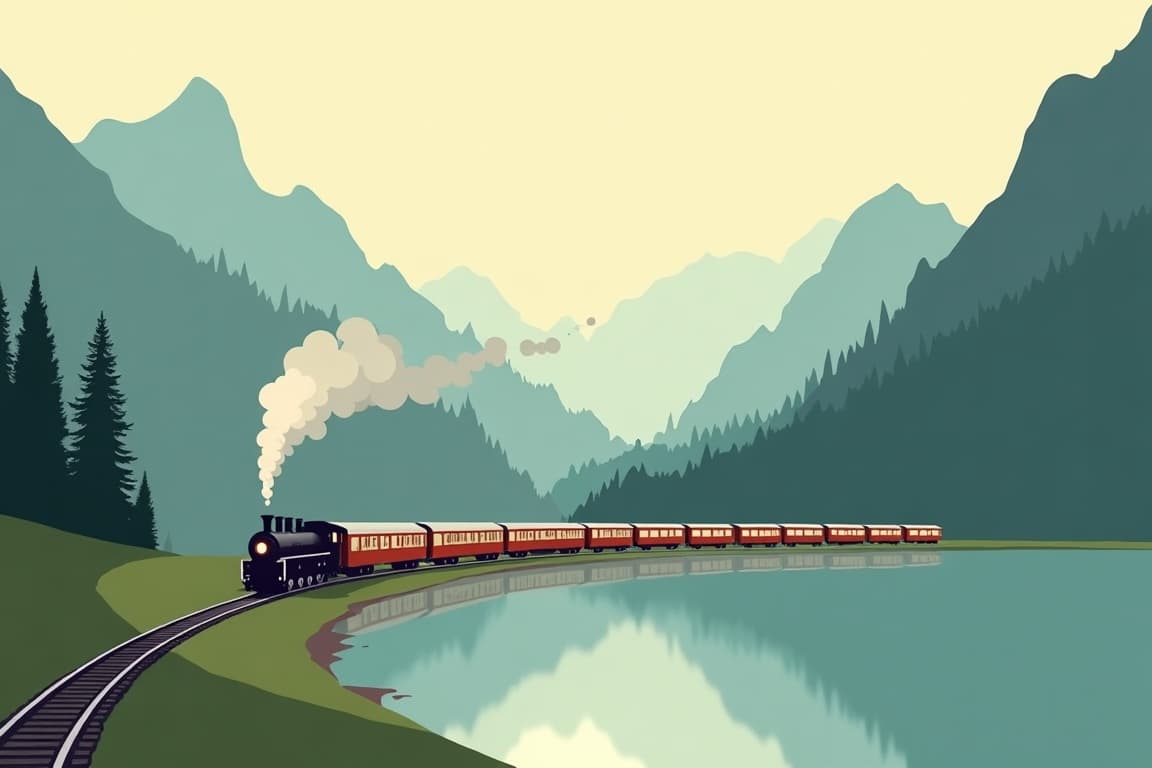Illustration of Switzerland Steam-Powered Six