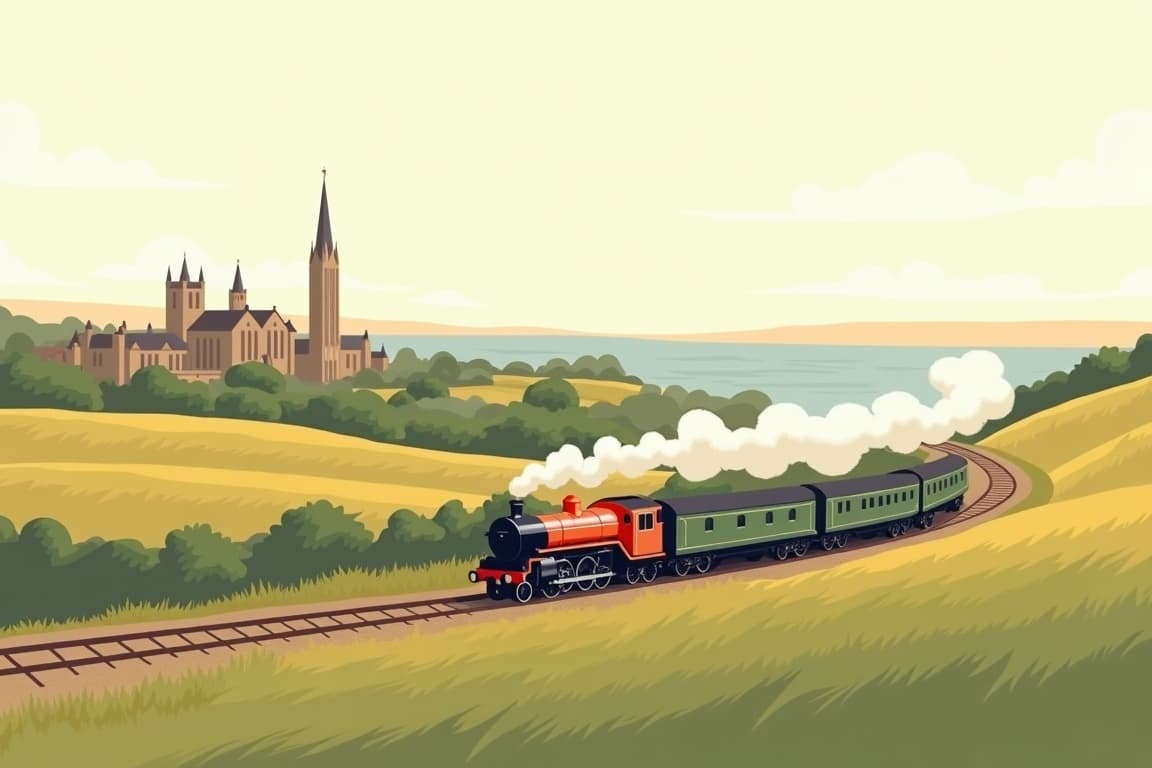 Illustration of The Armistice Steam Express