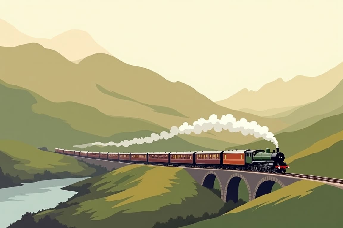 Illustration of The Cumbrian Mountain Express