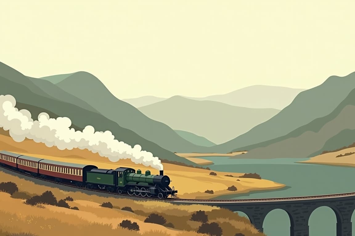 Illustration of The Cumbrian Mountain Express