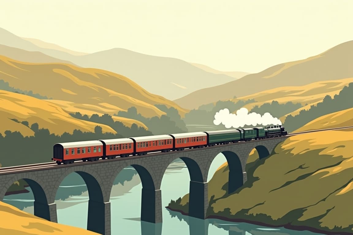 Illustration of The Cumbrian Mountain Express