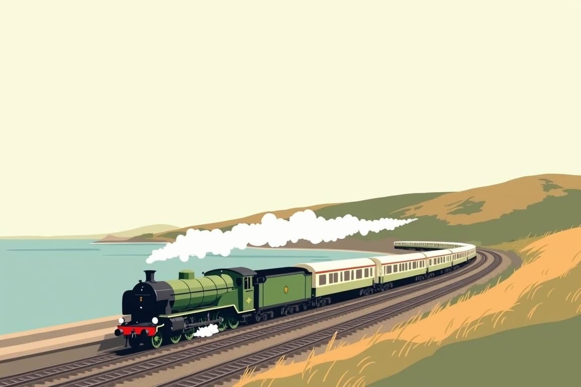 Illustration of The Dorset Coast Express