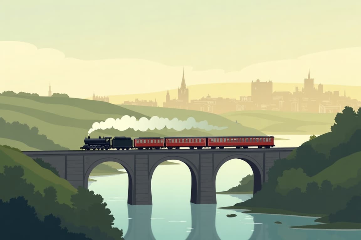 Illustration of The Edinburgh Christmas Market