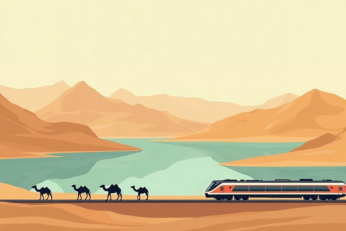 Illustration of The Grand Silk Road by Private Train - Beijing to Tashkent