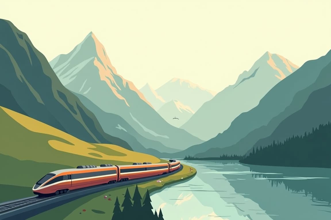 Illustration of The Italian Treasures and Swiss Mountains