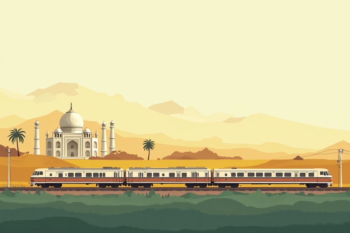 Illustration of The Maharajas' Express - Golden Triangle & Tigers