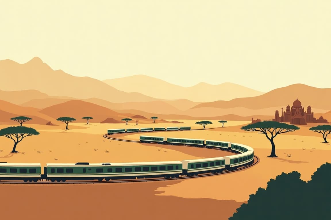 Illustration of The Maharajas' Express Indian Panorama, and Luxury South Africa with Rovos Rail