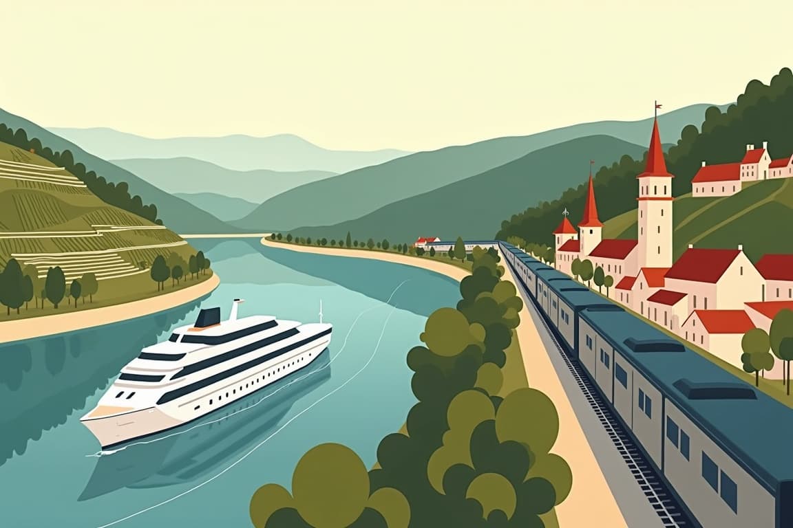 Illustration of The Majestic Rhine: Basel to Amsterdam
