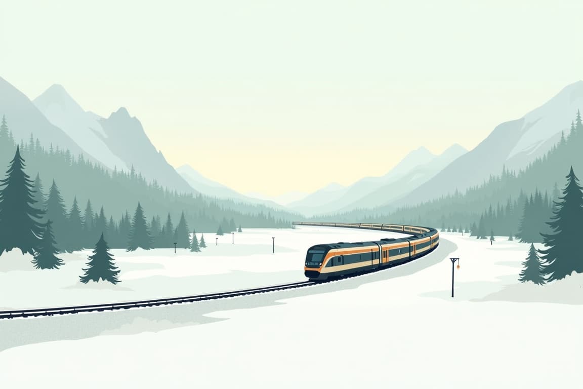 Illustration of The Northern Lights & Lapland