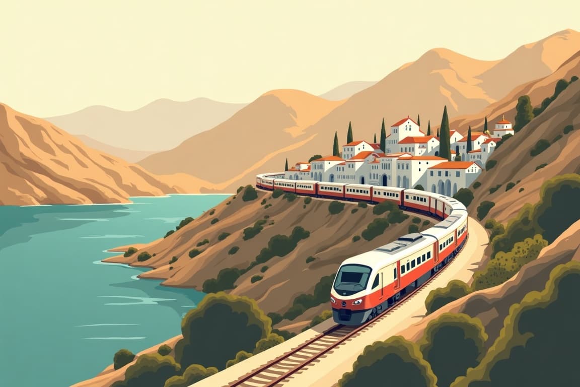 Illustration of The Orient Express La Dolce Vita - La Transiberiana Italiana - Rome - Matera - Palena - Rome - by rail
