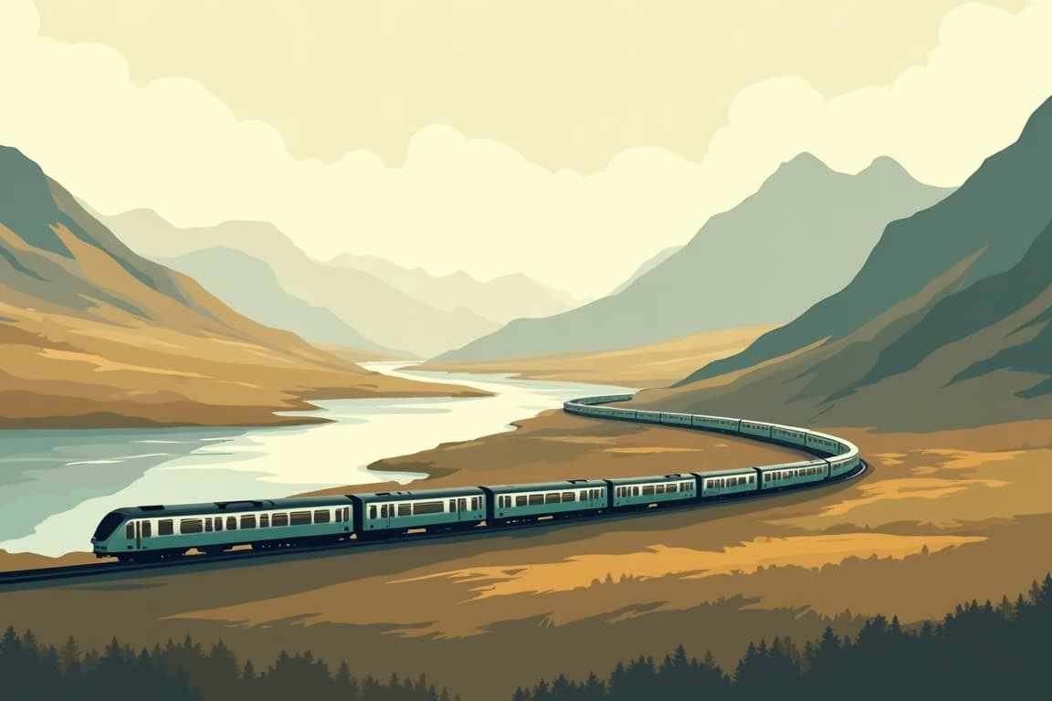 Illustration of The Outer Hebrides & the Highlands