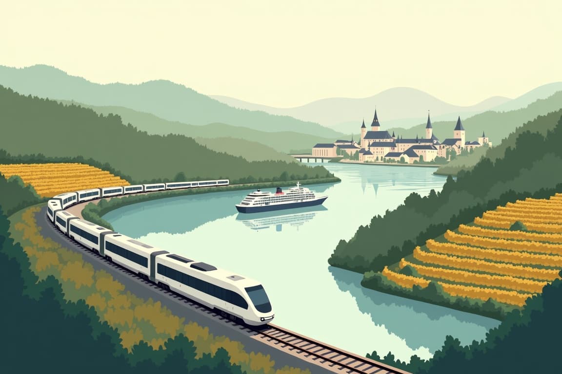 Illustration of The Rhine Valley in Flames