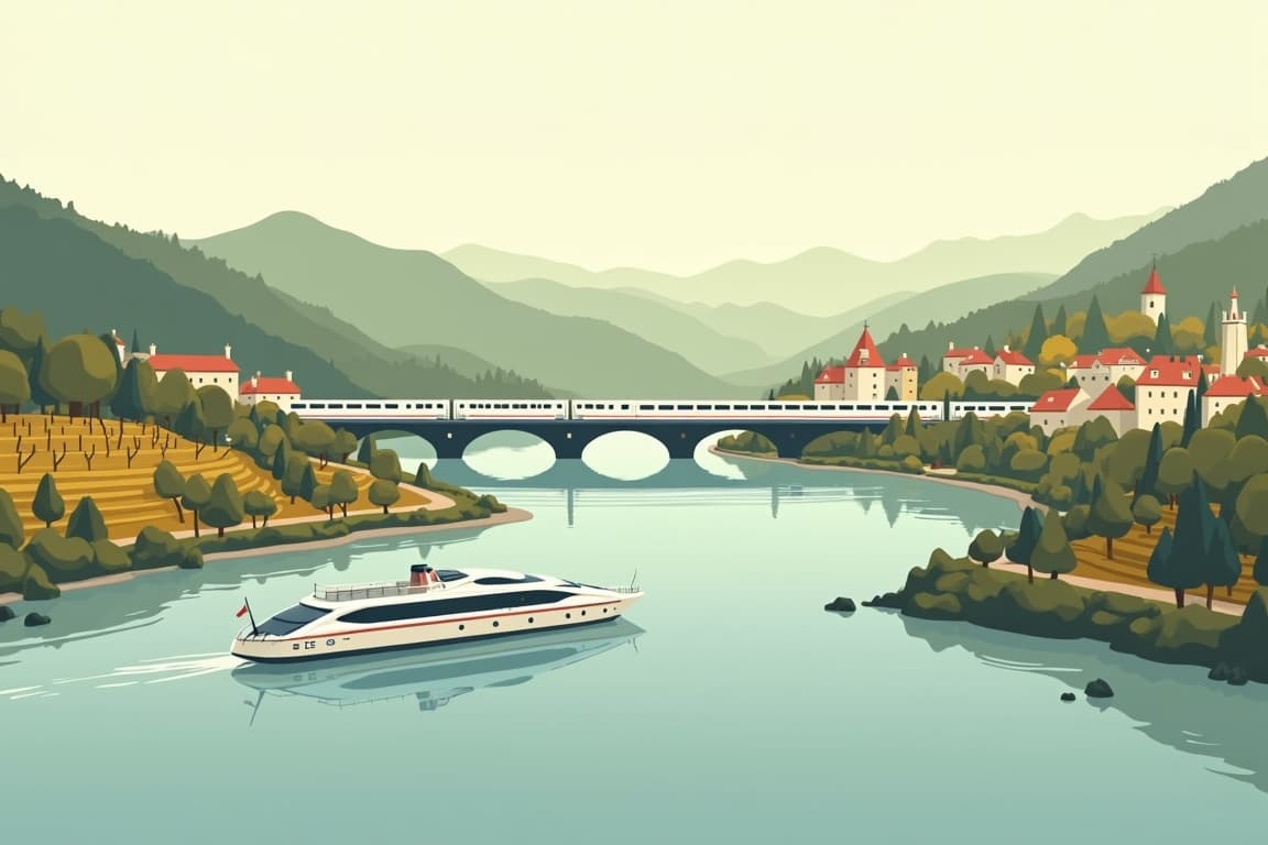 Illustration of The Romantic Rhine: Amsterdam to Basel