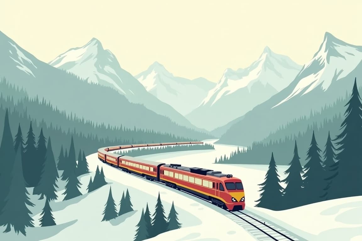 Illustration of The Wonders of Europe by Luxury Train