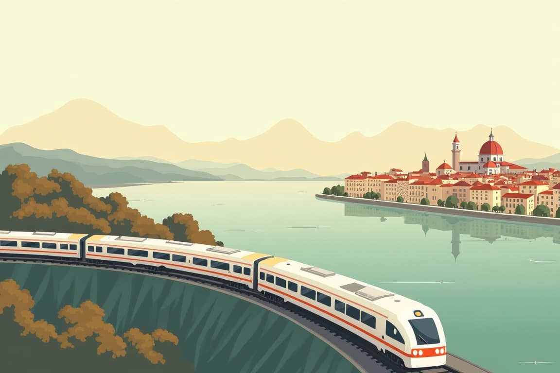 Illustration of Top to Toe of Italy