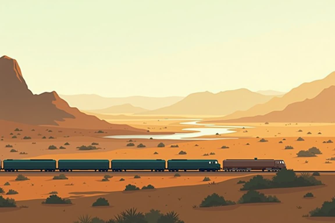 Illustration of Train African Explorer : l'Afrique australe en train de luxe