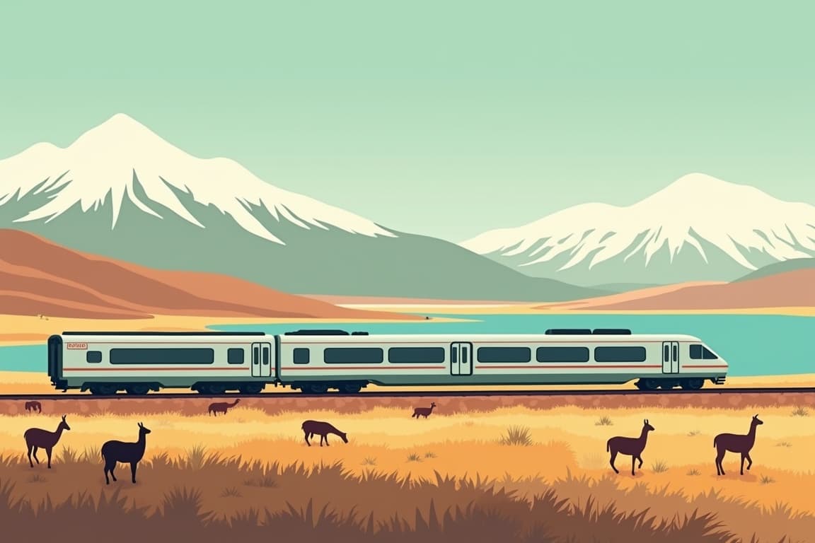 Illustration of Train to Machu Picchu (Superior) - Inti Raymi Festival