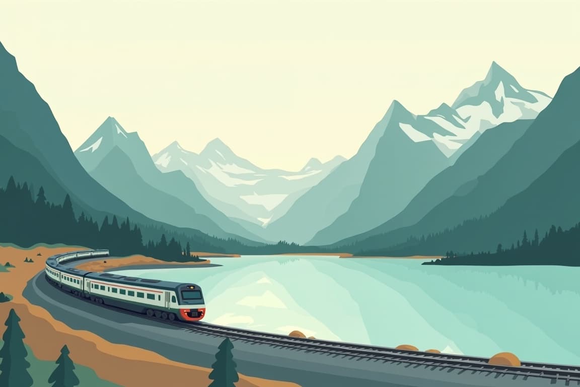 Illustration of Trans-Canada and Rockies Adventure with Rocky Mountaineer