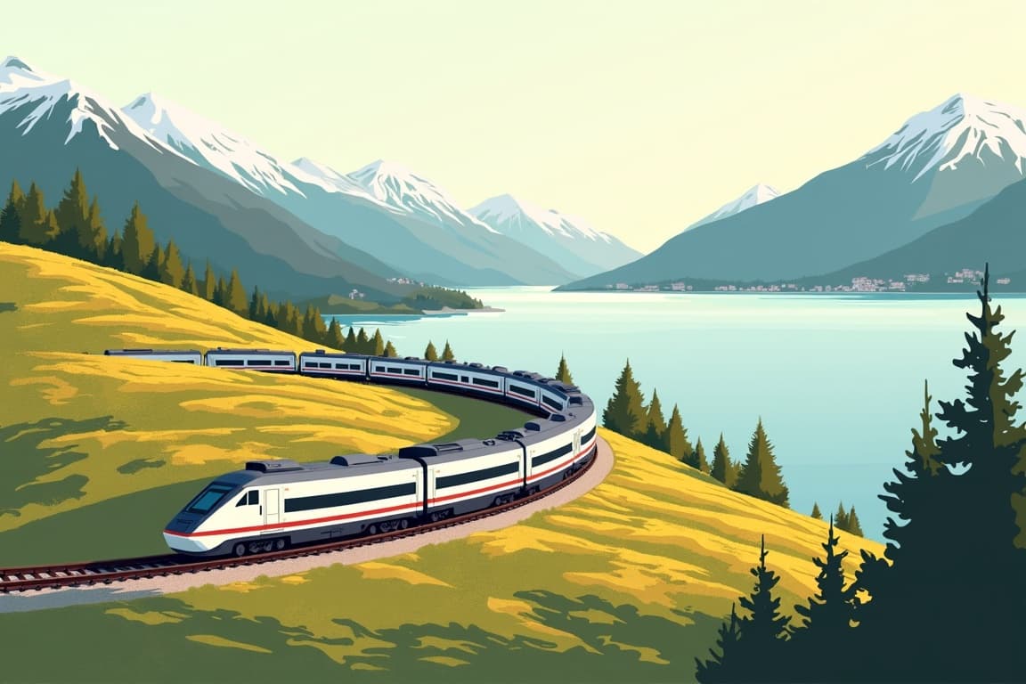 Illustration of Treasures of Lake Geneva & GoldenPass Express