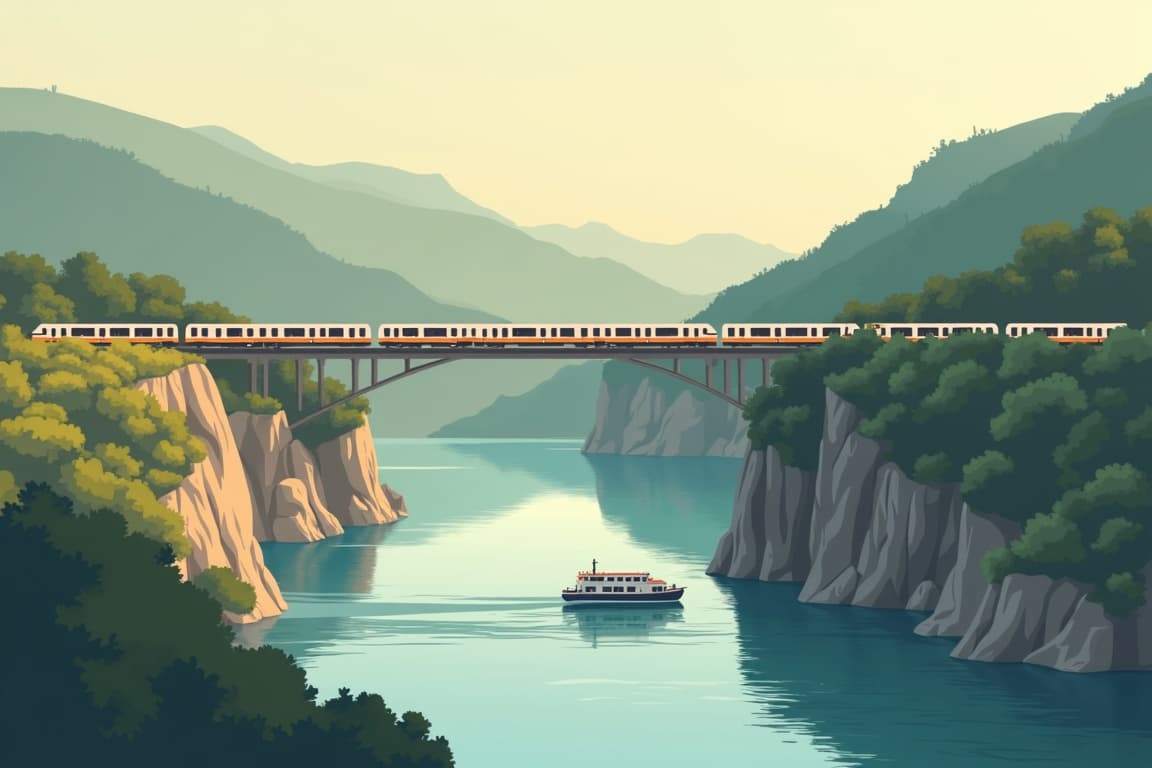 Illustration of Treasures of the Danube Delta and Iron Gate Gorge
