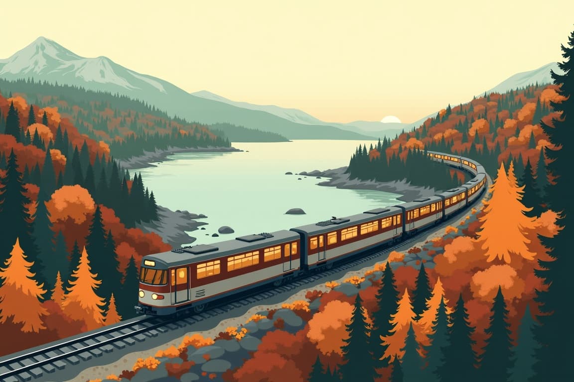 Illustration of Ultimate Fall Colors of New England & Maine