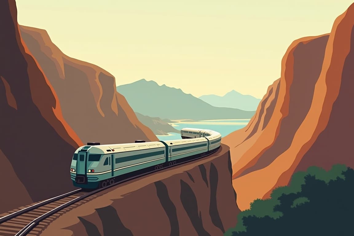 Illustration of USA Coast to Coast by Rail - an Escorted Experience