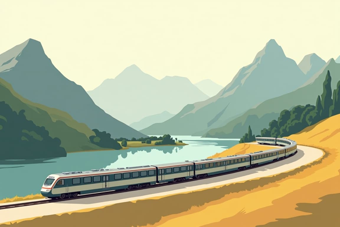 Illustration of Venice Simplon-Orient-Express Paris - Florence